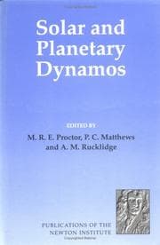 Tapa de Solar and planetary dynamos