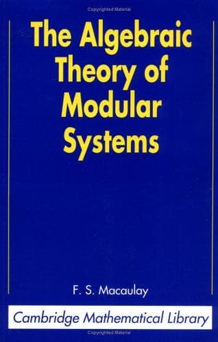 Tapa de The algebraic theory of modular systems