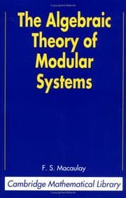 Tapa de The algebraic theory of modular systems