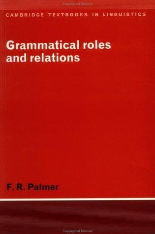 Tapa de Grammatical roles and relations