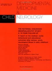 Tapa de National Childhood Encephalopathy Study