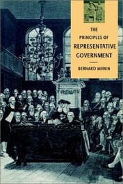 Tapa de The principles of representative government