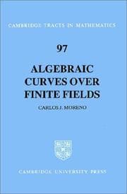 Tapa de Algebraic curvesover finite fields