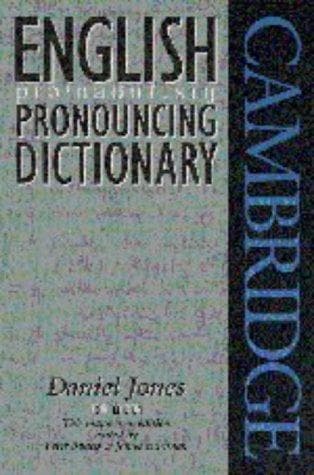 Tapa de English pronouncing dictionary
