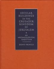 Tapa de Secular Buildings in the Crusader Kingdom of Jerusalem