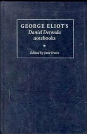 Tapa de George Eliot's Daniel Deronda notebooks
