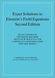 Tapa de EXACT SOLUTIONS OF EINSTEIN'S FIELD EQUATIONS; HANS STEPHANI...ET AL