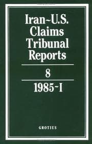 Tapa de Iran-U. S. Claims Tribunal Reports