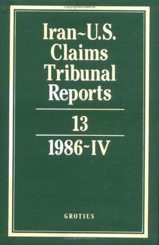 Tapa de Iran-U.S. Claims Tribunal Reports