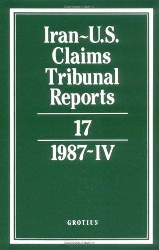 Tapa de Iran-U.S. Claims Tribunal Reports