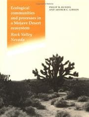 Tapa de Ecological communities and processes in a Mojave Desert ecosystem