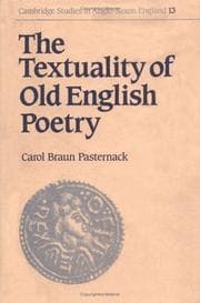 Tapa de The textuality of Old English poetry