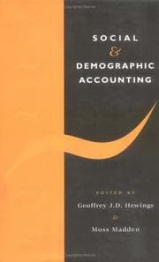 Tapa de Social and demographic accounting