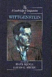 Tapa de The Cambridge companion to Wittgenstein