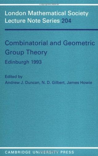 Tapa de Combinatorial and geometric group theory