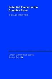 Tapa de Potential theory in the complex plane