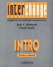 Tapa de Interchange Intro Teacher's manual