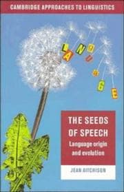 Tapa de The seeds of speech
