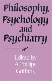 Tapa de Philosophy, psychology, and psychiatry