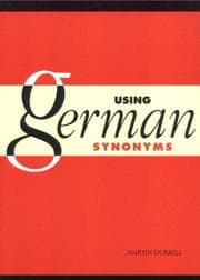 Tapa de Using German synonyms