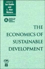 Tapa de The economics of sustainable development