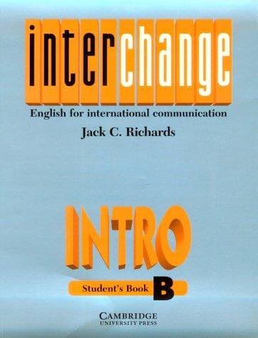 Tapa de Interchange Intro Student's book B