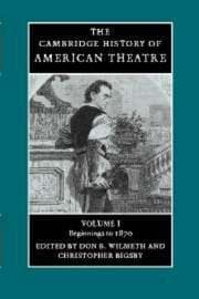 Tapa de The Cambridge history of American theatre
