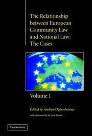 Tapa de The relationship between European Community law and national law