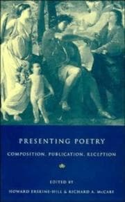 Tapa de Presenting poetry