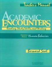 Tapa de Academic Encounters -- Content Focus Human Behavior