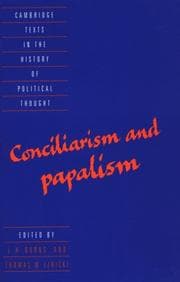 Tapa de Conciliarism and Papalism (Cambridge Texts in the History of Political Thought)