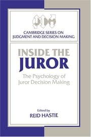 Tapa de Inside the Juror