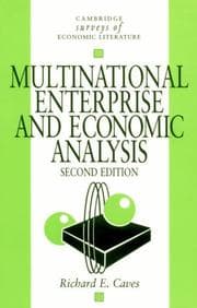 Tapa de Multinational enterprise and economic analysis