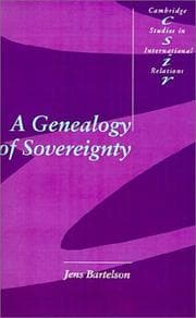 Tapa de A genealogy of sovereignty