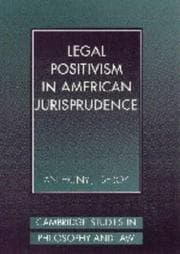 Tapa de Legal positivism in American jurisprudence