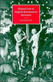 Tapa de Natural Law in English Renaissance Literature