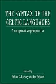 Tapa de The Syntax of the Celtic languages
