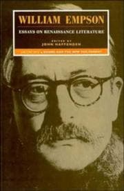 Tapa de Essays on Renaissance literature
