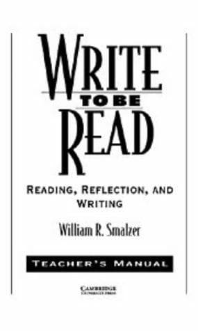 Tapa de Write to be Read Teacher's manual