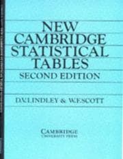 Tapa de New Cambridge statistical tables