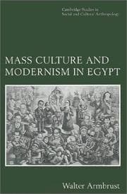 Tapa de Mass culture and modernism in Egypt