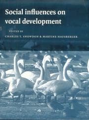 Tapa de Social Influences on Vocal Development