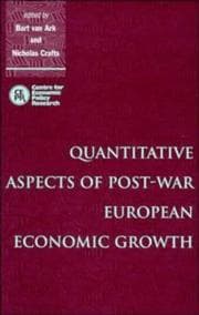 Tapa de Quantitative Aspects of Post-War European Economic Growth