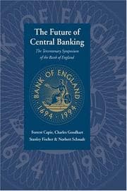 Tapa de The future of central banking