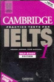 Tapa de Cambridge Practice Tests for IELTS 1 Cassette set
