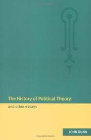 Tapa de The history of political theory and other essays