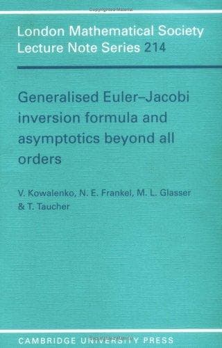 Tapa de Generalised Euler-Jacobi inversion formula and asymptotics beyond all orders
