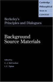 Tapa de Berkeley's Principles and Dialogues