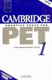 Tapa de Cambridge practice tests for PET