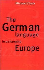 Tapa de The German language in a changing Europe